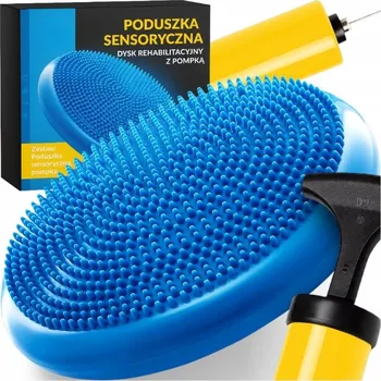 Polštář Senzorický Polštář / disk Gymtek 33 cm, odstíny modré