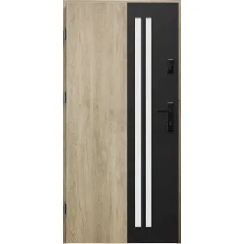 Vchodové dveře Vchodové dveře Beryl S68 Dub Turner 90 L otevírání dovnitř