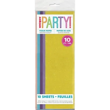 Barevný papír Dekorační hedvábný papír pastelový mix 51x66cm 10ks