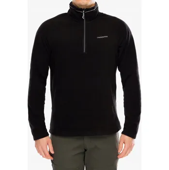 Pánská mikina Mikina fleecová Craghoppers Corey VI na zip do půlky - černá S