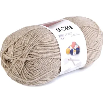 Příze Pletací příze Gloria 50 g, střední, 7 (51220) béžová