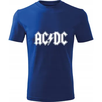 Chlapecké tričko Dětské tričko D476 ACDC AC DC MUSIC MUZYKA modré vel 110