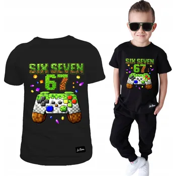 Chlapecké tričko CHLAPECKÉ TRIČKO Černé 67 Pad Minecraft 158