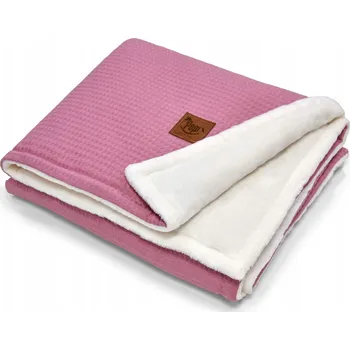 Dětská deka Dětská deka 75x100 oboustranná - bavlněný vaflový vzor / fleece, měkká