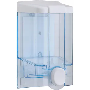 Ruční nástěnný dávkovač mýdla deClean 1000 ml, bezbarvý, bílý