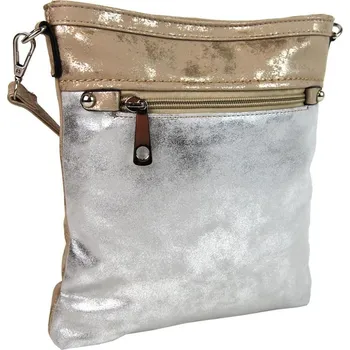Kabelka Tapple Elegantní malá dámská crossbody kabelka 16174 zlato-stříbrná