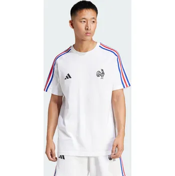 ADIDAS Tričko France Essentials 3-Stripes M BÍLÁ