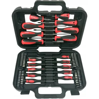Šroubovák Sada šroubováků a bitů SilverTools 58 dílů v kufříku S10868