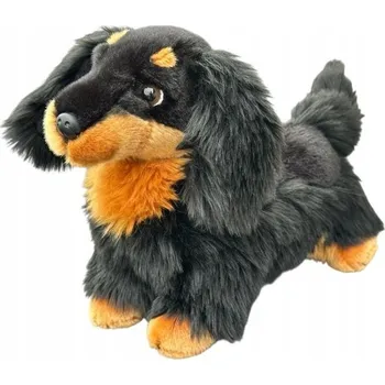 plyšák Plyšová Hračka Pejsek Jezevčík černý DUBI - 30 cm