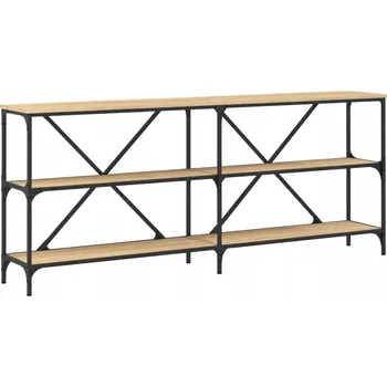 Konferenční stolek Konzolový stolek dub sonoma 180 x 30 x 75 cm s železným rámem