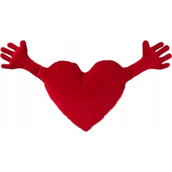 Polštář Ikea famnig hjarta Polštář, červený, 40x101 cm