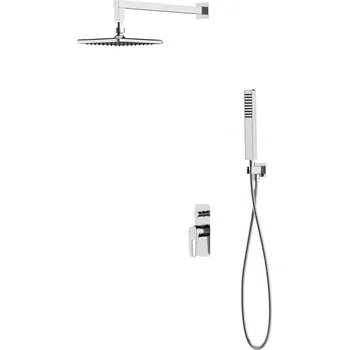 Sprchový set CERSANIT MILLE chromová podomítková sprchová souprava s vanou a sprchovou baterií S952-012