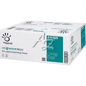 Papírový ručník Papernet papírový ručník DissolveTech Z-Z/3150ks 2vrstvý Bílý, modrá ražba