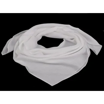 Šátek Šátek jednobarevný 90x90 cm, velké, 1 krémová nejsvět.