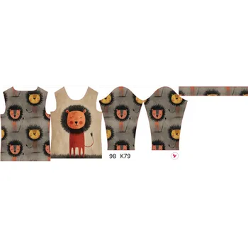 Panel na dětské funkční triko s dlouhým rukávem 98 šťastný lvíček