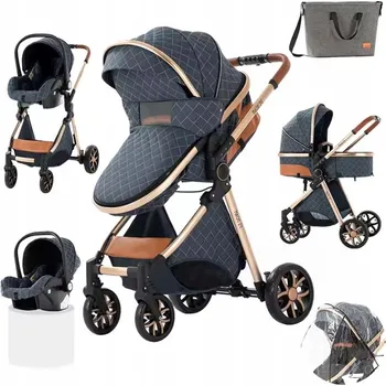 Kočárek Dětský kočárek 4v1 béžový