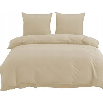 Povlečení SADA POVLEČENÍ S VYRAŽENÝM VZOREM 140x200 BÉŽOVÁ