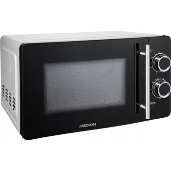 Mikrovlnná trouba MEDION MD 10495 Mikrovlnná trouba s grilem 20 l 700 W Černá, Stříbrná