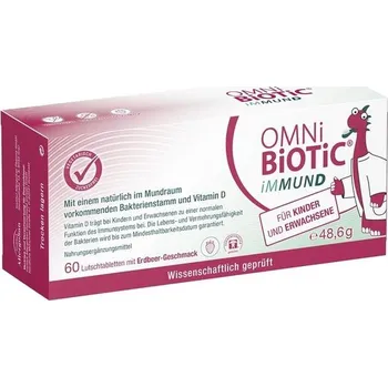 Potravinová fólie OMNi BioTiC immunity | 60 pastilek | 1 bakteriální kmen | 1 miliarda bakterií na pastilku | S