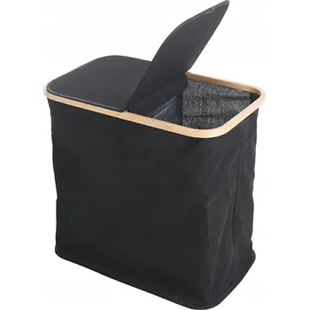 Koš na prádlo Skládací koš na prádlo, látkový kontejner, taška na prádlo, černý Loft