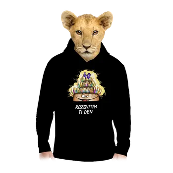 Chlapecká mikina Bastard Rozsvítím ti den dětská mikina klokanka Black