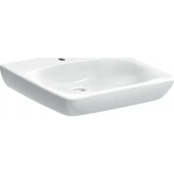 Umyvadlo Nástěnné umyvadlo čtvercové Geberit Selnova Comfort 55 cm bílé