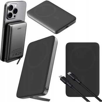 Powerbanka Powerbanka 6700mAh AUKEY PB-MS05 MagSafe USB-C Qi2 Bezdrátová 20W