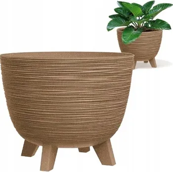 Květináč Béžový plast Květináč Prosperplast 23,6 cm x 23,6 x 19,5 cm