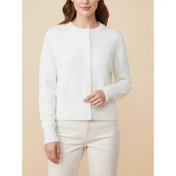 Dámský svetr Sinsay - Kardigan na knoflíky s příměsí vlny - bílá - 749IV-00X - 749IV-00X-L