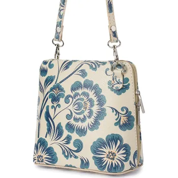 Kabelka Vera Pelle kabelka, kožená kabelka přes rameno, pravá kůže, vícebarevná