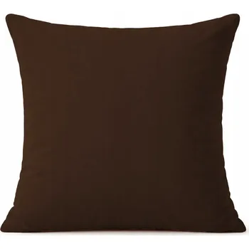 Povlak na polštářek BAVLNĚNÝ POVLEK NA POLŠTÁŘ 40x40 BAVLNA HNĚDÁ BARVA