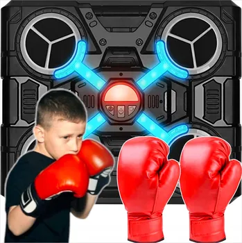 Boxovací hruška HUDBA BOXERSKÝ TRENAŽÉR TERČ TRÉNINKOVÝ BOXERSKÝ STROJ BLUETOOTH RUKAVICE