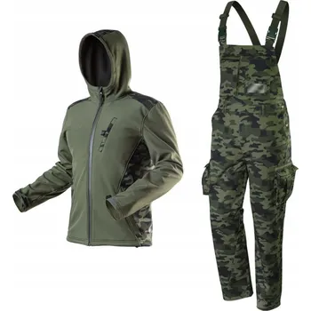 Pracovní oblečení Dlouhé pracovní kalhoty NEO TOOLS CAMO vel. L