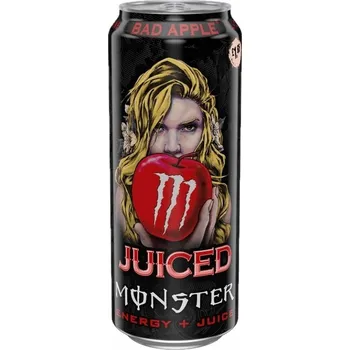 Energetický nápoj Monster Juiced Bad Apple Energetický nápoj s bublinkami 12x500ml