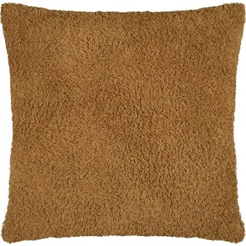 Polštář Polštář MONTREAL 50x50 cm camel kožíšek + vložka BOHO medvídek teddy