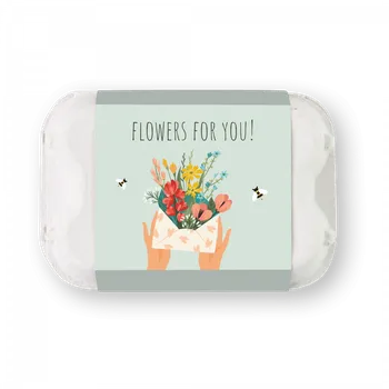 Blossombs Semínkové bomby - Dárkový box na vajíčka - Kytice (6 ks) - originální a praktický dárek