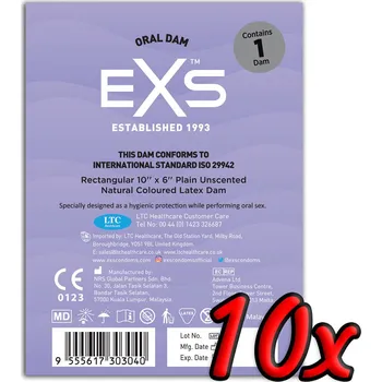 EXS Oral Dam Natural 10 pack