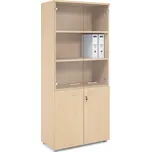 Vysoká skříň Praktik 80x40x182,1 cm - dveře Barva: Javor + doprava ZDARMA