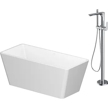 Vana CERSANIT CREA obdélníková volně stojící vanová sada 162x72 s volně stojící baterií CREA S601-142