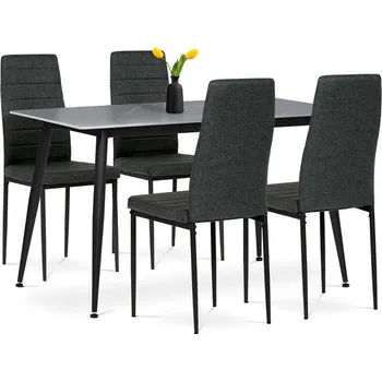 Jídelní set Autronic Jídelní set s 4 židlemi ASE-1003 Barva potahu: Černá
