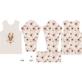 Panel na dětský termo rolák 152 květinová víla