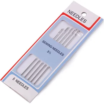 Jehly šicí a látací dlouhé Varianta: nikl, Balení: 1 karta