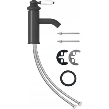 Vodovodní baterie Stojánková umyvadlová baterie Greatstore 1 šedá