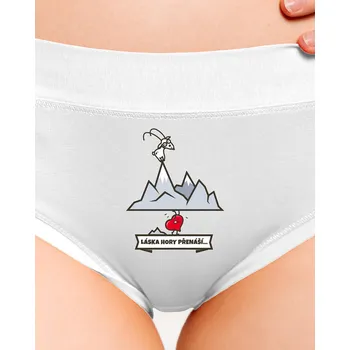 Souprava dámského spodního prádla Bastard Láska hory přenáší dámské kalhotky White