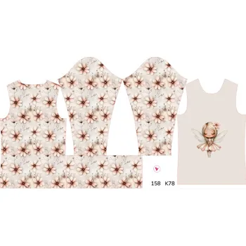 Panel na dětský termo rolák 158 květinová víla