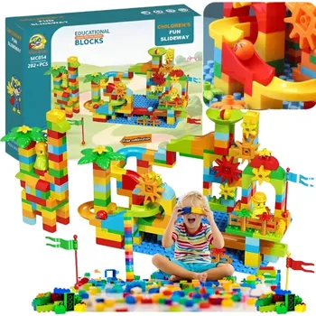 ostatní stavebnice Stavebnice Dráha dobrodružství velká XXL Sada 282 dílů pro děti od 3 let +