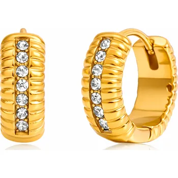 Náušnice ELENYS Riva – pozlacené náušnice 18K žluté zlato