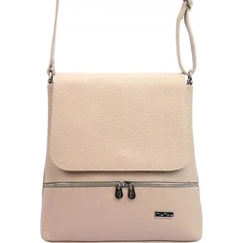 Kabelka MiaMore Kožená dámská crossbody kabelka starorůžová