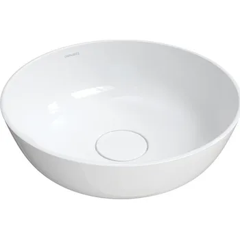 Umyvadlo na desku oválné Omnires Silk 40 cm bílé