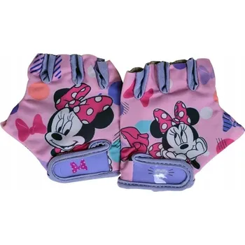 Cyklistické rukavice CYKLISTICKÉ RUKAVICE PRO DÍVKY DĚTSKÉ Minnie Mouse 3-8 LET